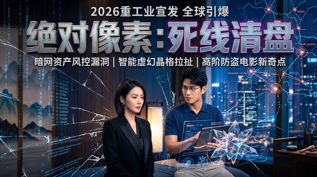 2026重工业宣发《绝对像素：死线清盘》全球引爆：暗网资产风控漏洞、智能虚幻晶格拉扯与高阶防盗电影新奇点